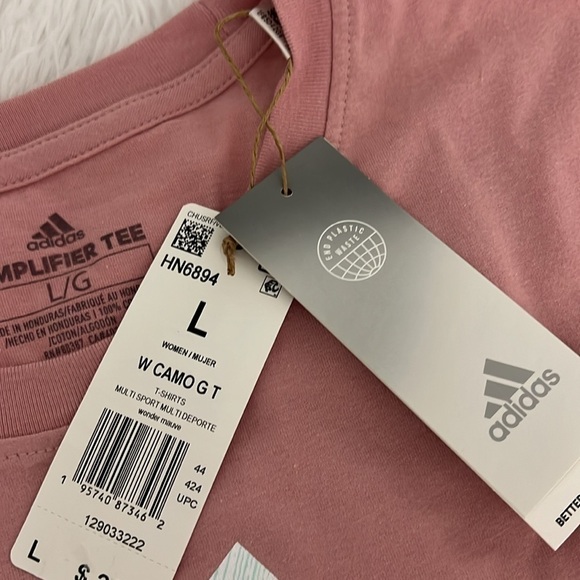 NWT Adidas Long Sleeve T-Shirt Multi Sport Camo GT Mauve - Picture 6 of 6